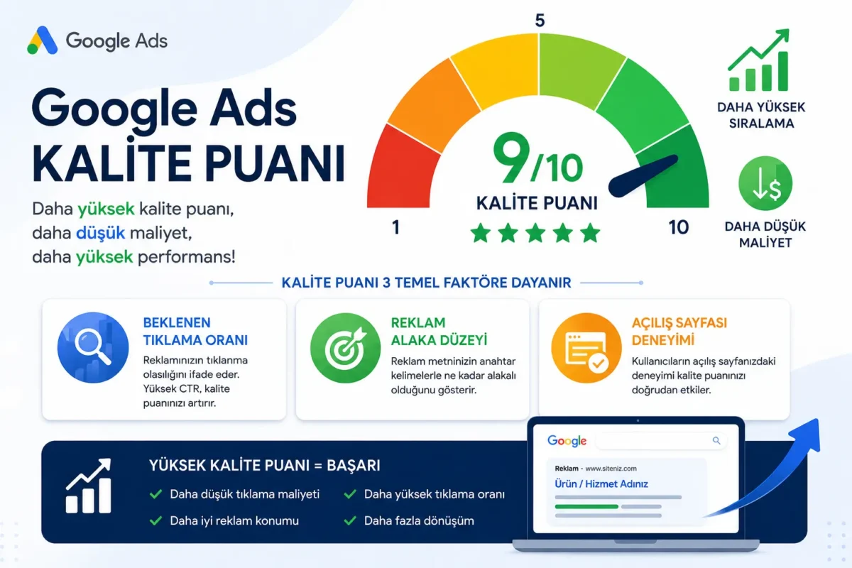 Google Ads kalite puanı